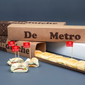 Caixa para Sanduíche de metro